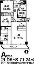 グレンエデン北谷の物件間取画像